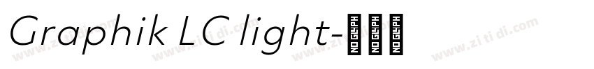 Graphik LC light字体转换